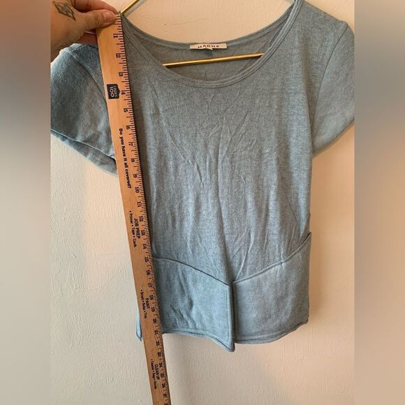 Hache blue alpaca wool blend top size 38 - Picture 4 of 8